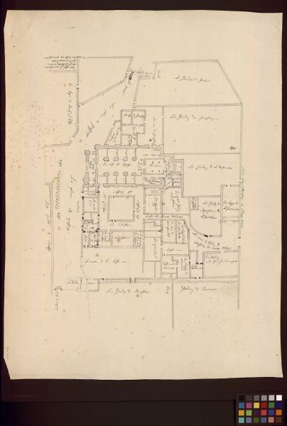 Ancien plan du monastère de Saint-Serge