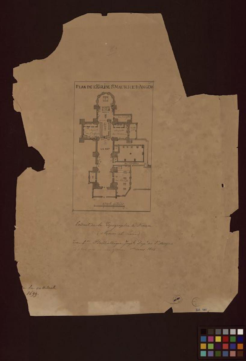 Plan de la cathédrale avant 1699
