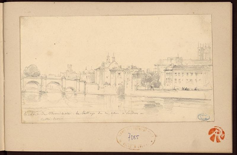 Le pont de Wesminster de l'abbaye de ce nom à Londres (Londres)