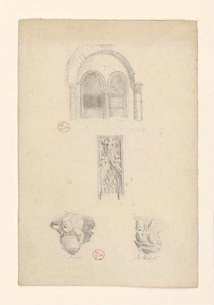 Eglise de la Trinité, détails de motifs sculptés