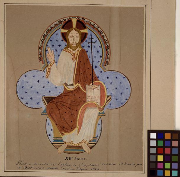 Peintures murales de l'église de Champteussé