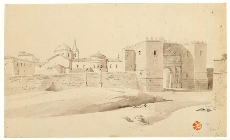 Souvenir d'Italie (deux dessins recto verso)