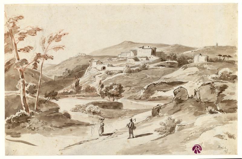 Souvenir d'Italie (deux dessins recto verso)