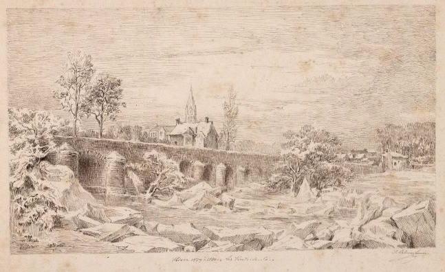 Les Ponts-de-Cé pendant l'hiver 1879-1880