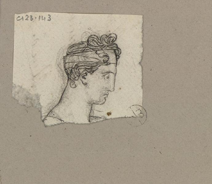 Etude pour le visage de Clytemnestre vu de profil