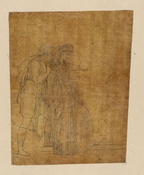 Etude pour Egisthe et Clytemnestre ; Deux autres projets (Catalogue des ventes 1873. Voir n° 171)