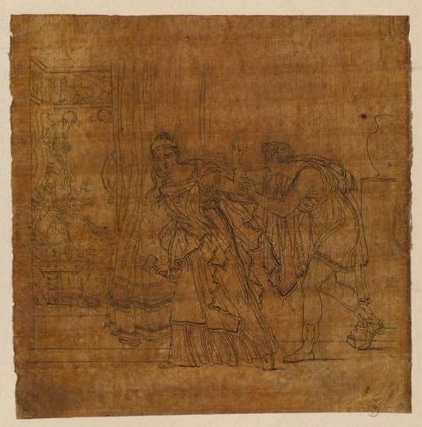 Etude pour Egisthe et Clytemnestre (composition inversée)