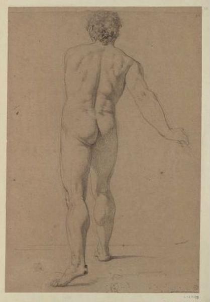 Homme nu, vu de dos (Catalogue des ventes 1873, n° 145) ; Anatomie : homme debout de dos (Catalogue des ventes 1873, n° 145)