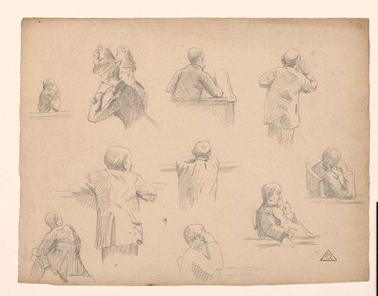 Croquis de cour d'assise ; Croquis d'audience