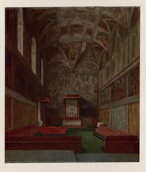 Vatican, vue de la chapelle Sixtine