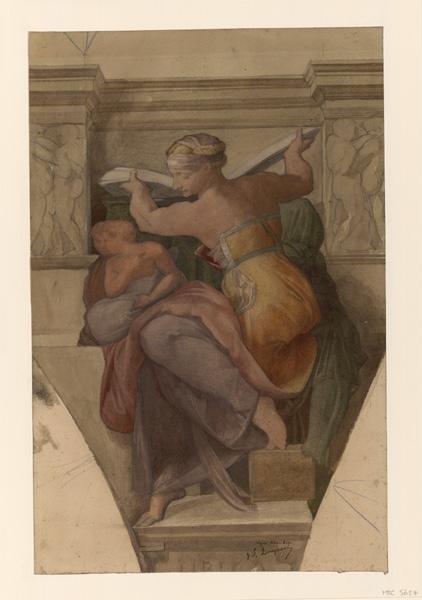Rome, Sibylle de la chapelle Sixtine d'après Michel Ange