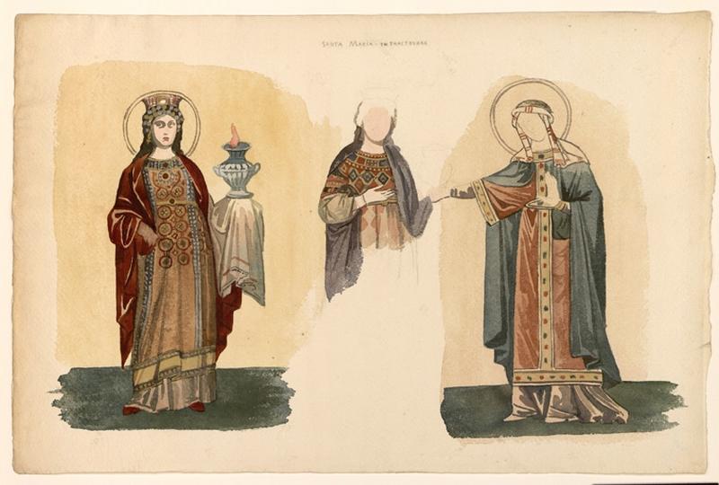 Etude de mosaïque à Santa Maria Intrastevere