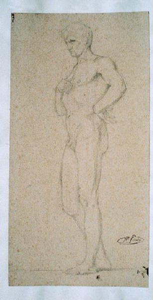 Figure d'homme nu (titre lors de la vente de 1873)