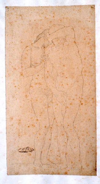 Adam et Eve (figures au trait)