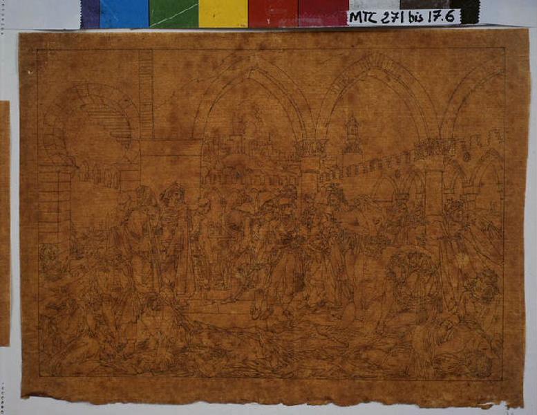 Copie des Pestiférés de Jaffa d'après Gros