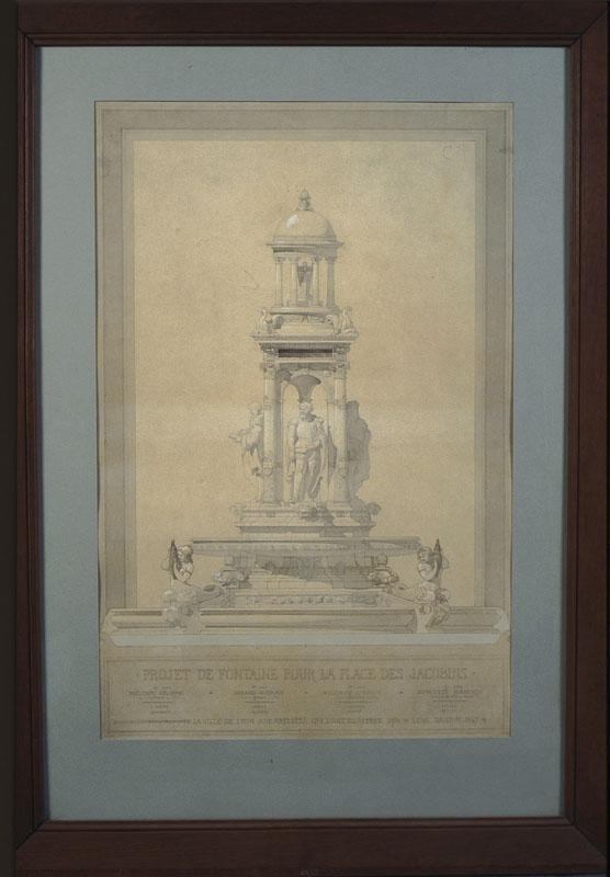 Projet de fontaine pour la place des Jacobins, Lyon