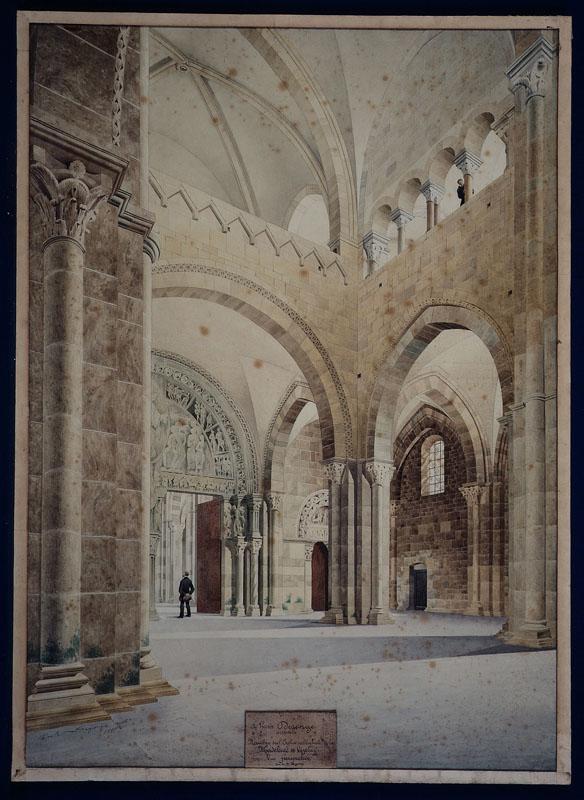 Abbaye de Vézelay ; Vue intérieure du narthex