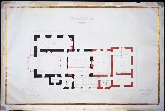 Château du Pin, Angers, Projet de restauration (Plan)