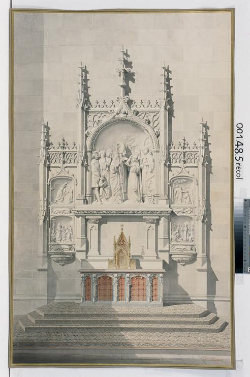Eglise Saint-Bernard, Paris, projet (Autel du bras nord du transept)