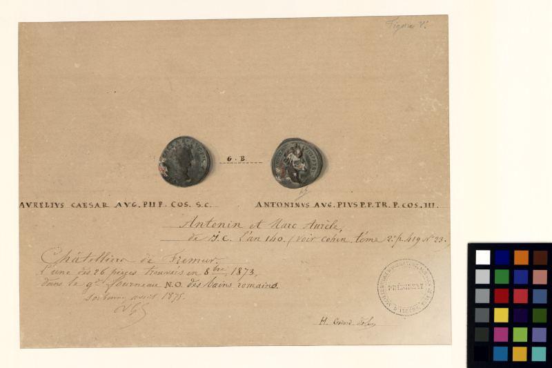 Monnaie romaine ; Thermes des Châteliers de Frémur