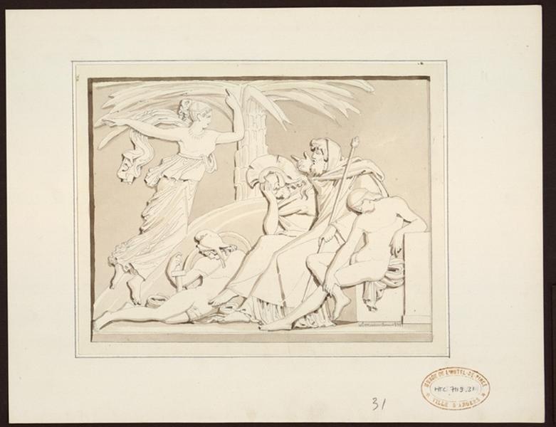 Scène antique (Titre donné par Ch. Lesschaeve)