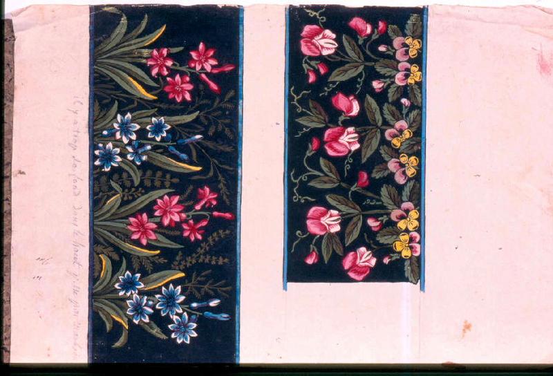 Modèle pour indienne : Motifs floraux