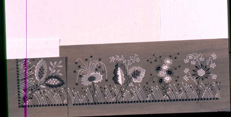 Modèle pour indienne : Motifs floraux