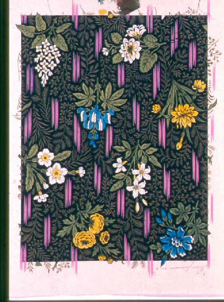 Modèle pour indienne : Motifs floraux