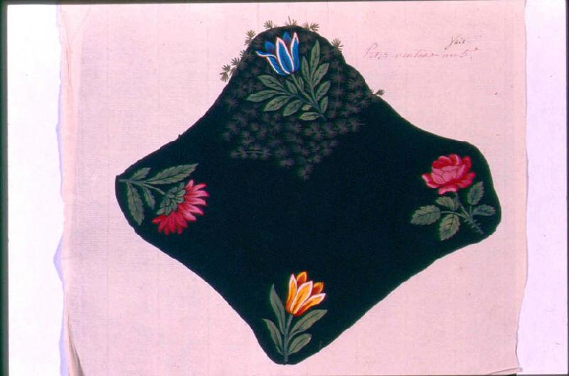Modèle pour indienne : Motifs floraux