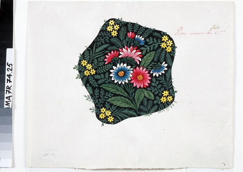 Modèle pour indienne : Motifs floraux