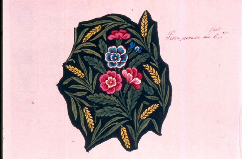 Modèle pour indienne : Motifs floraux