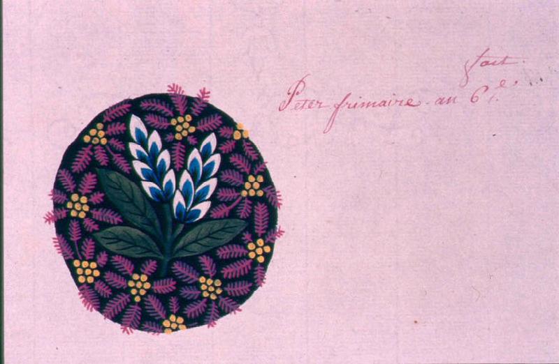 Modèle pour indienne : Motifs floraux