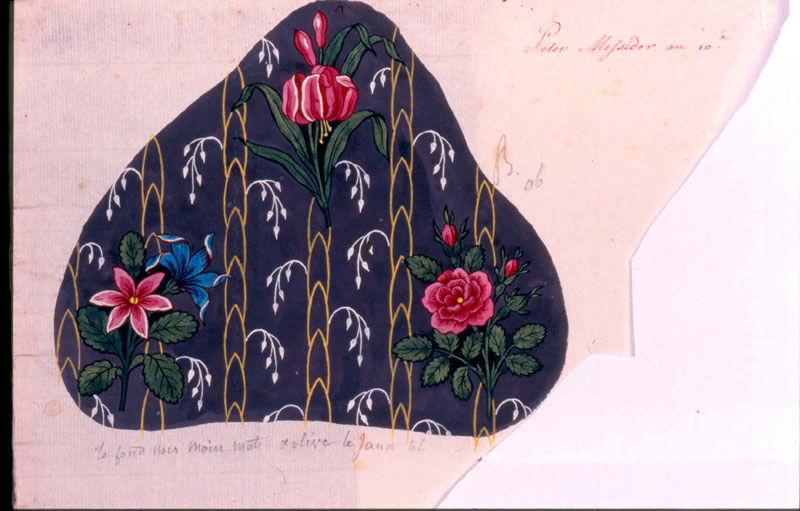 Modèle pour indienne : Motifs floraux