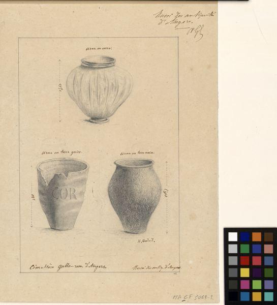 Dessin d'objets de fouille