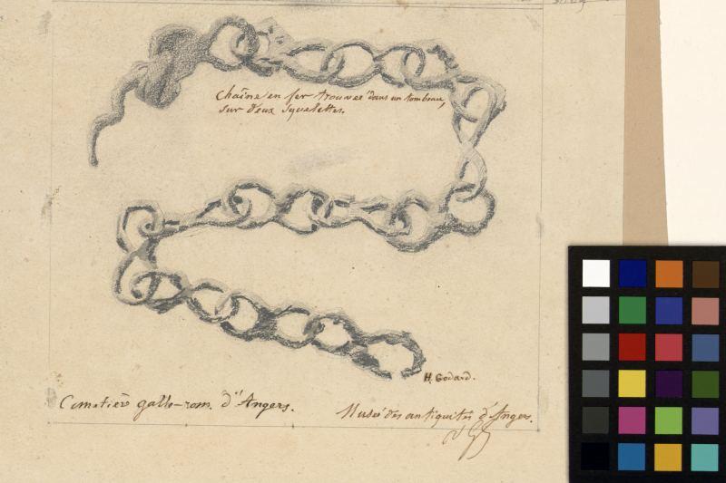 Dessin d'objets de fouille