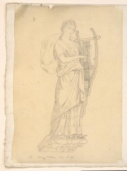 Femme drapée debout