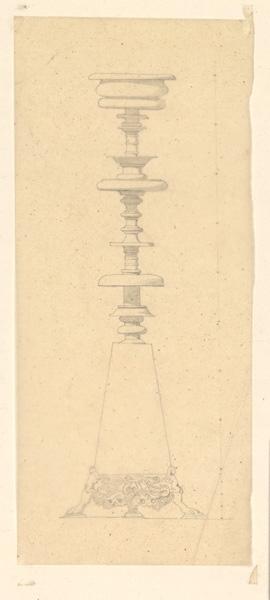 Dessin d'un candélabre ; Dessin d'un objet