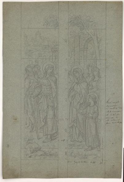 Sainte Famille ; Projet de vitrail