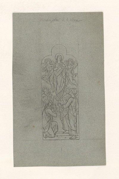Assomption de la Vierge ; Projet de vitrail
