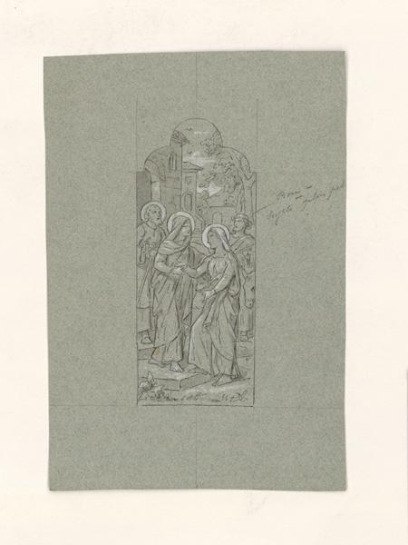 Visitation ; Projet de vitrail