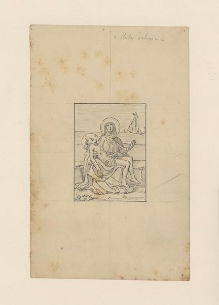 Mater dolorosa ; Projet de vitrail