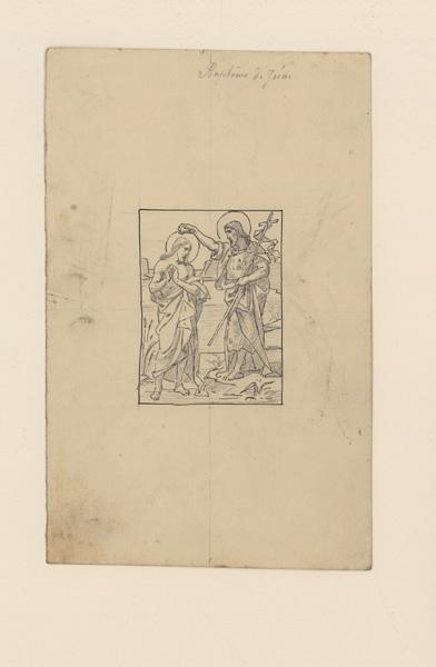 Baptême du Christ ; Projet de vitrail