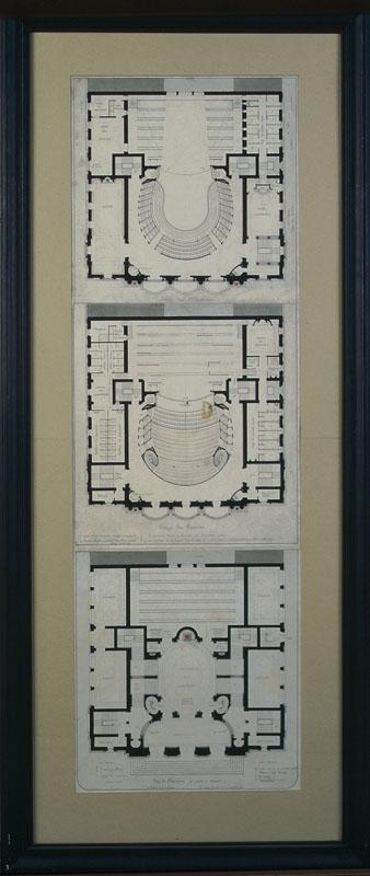 Projet du théâtre des Célestins, Lyon, plan (Rez de chaussée)