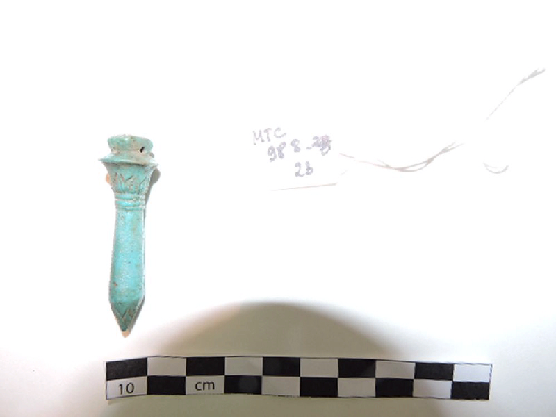 Amulette en forme de colonnette ouadj ; Papyrus ouadj