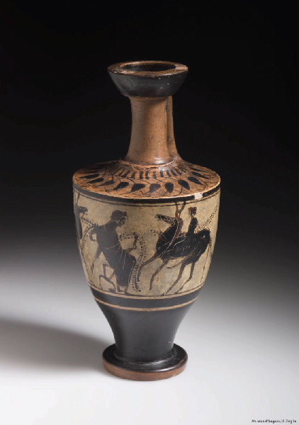 Dionysos entre deux cavaliers