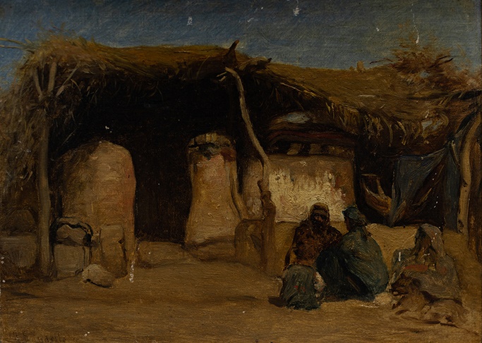 Cabane à Jaffa ; Campement de bédouins à Jéricho (Ancien titre) ; Jaffa (Ancien titre) ; Gourbi (Ancien titre)