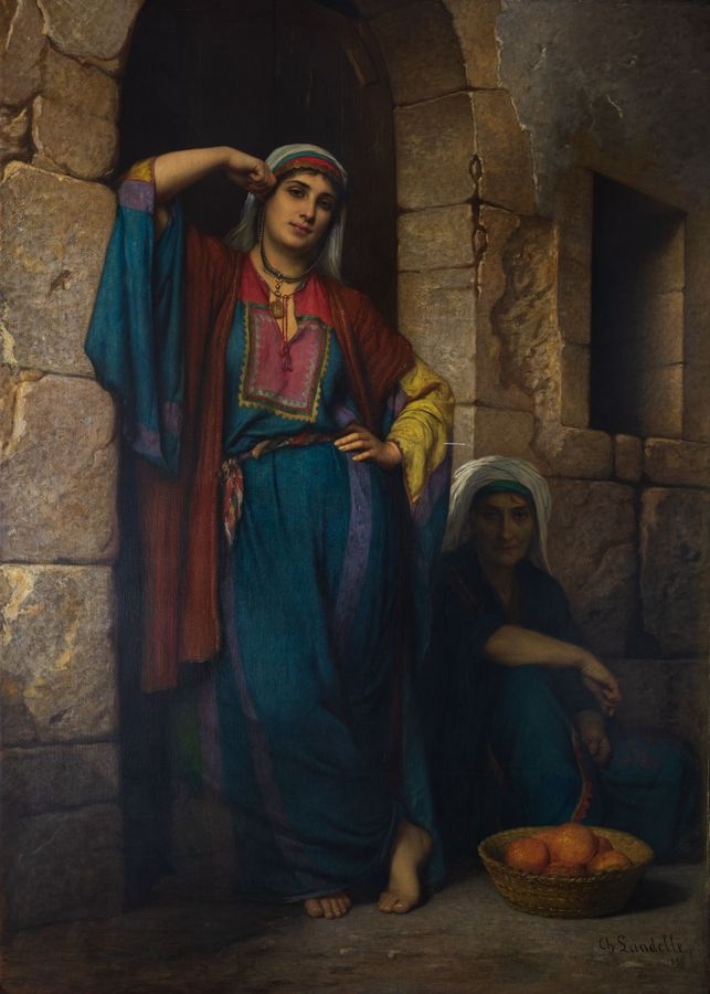 Femmes de Siloë à Jérusalem ; Marchandes d'oranges (Ancien titre)