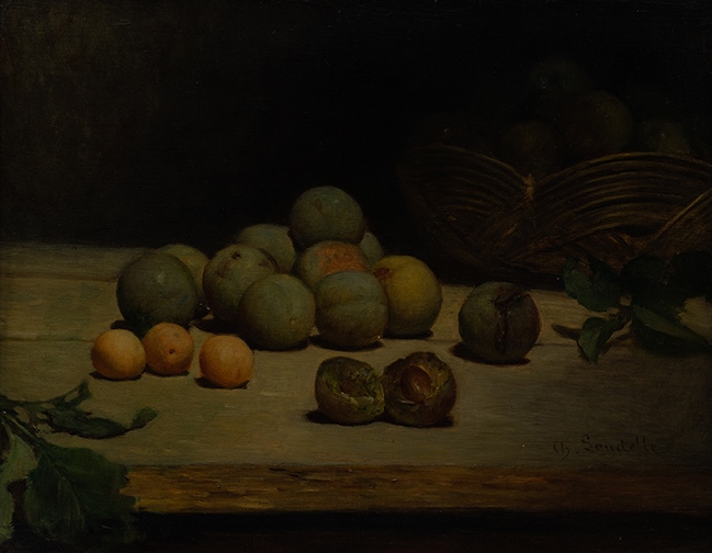 Nature morte aux fruits ; Prunes (Ancien titre)