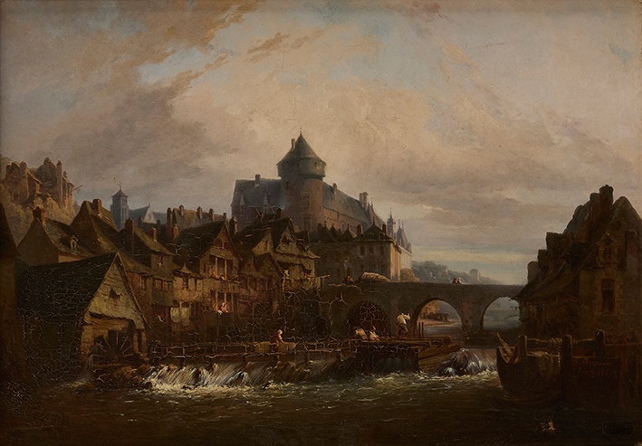 Moulin de Bélaillé et Pont-Vieux (Titre) ; Laval : le Vieux-Pont et le Vieux-Château (Autre titre)