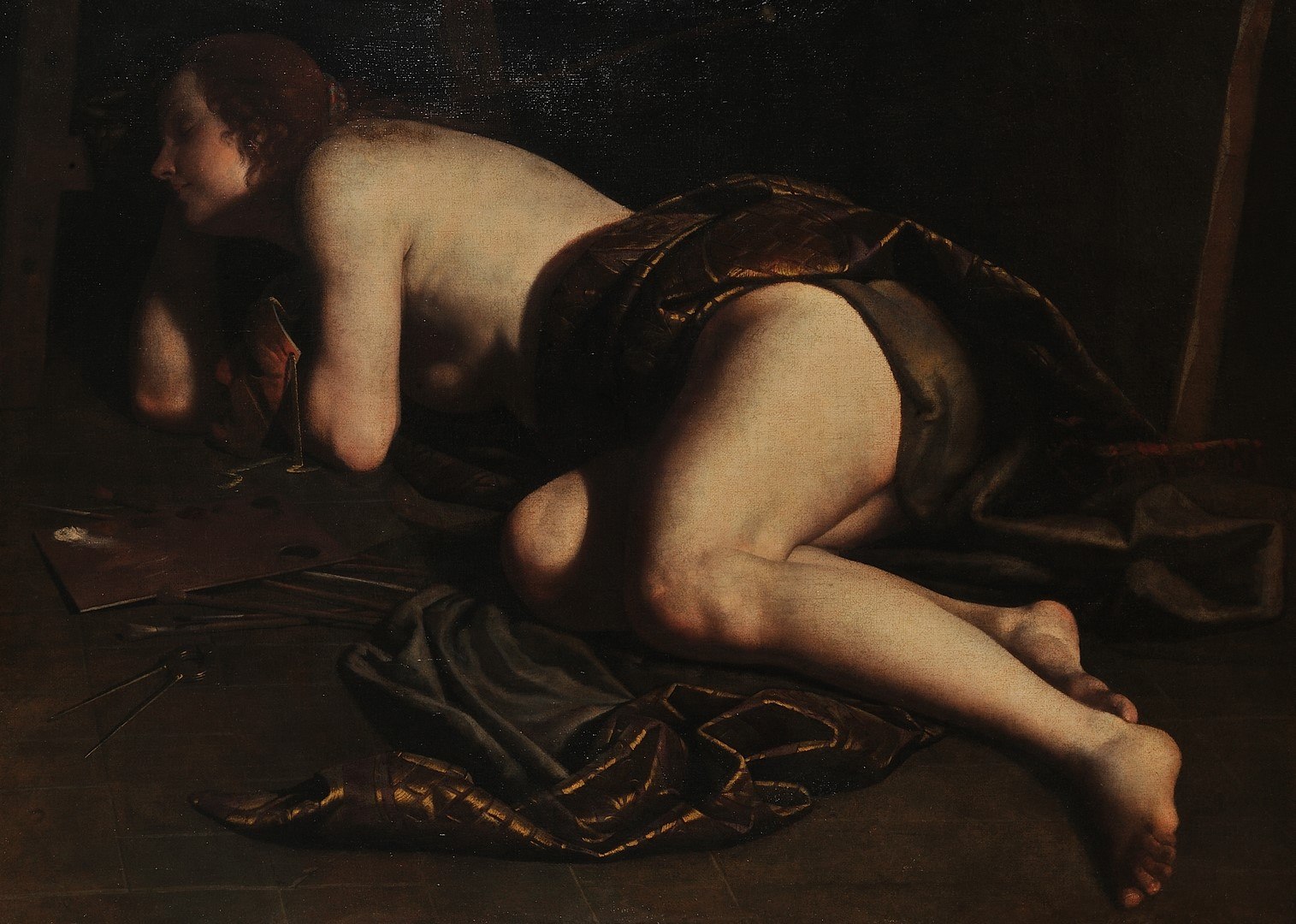 Allégorie de la Peinture ; Femme couchée